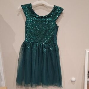 Sparkling Green Kids Costume Dress